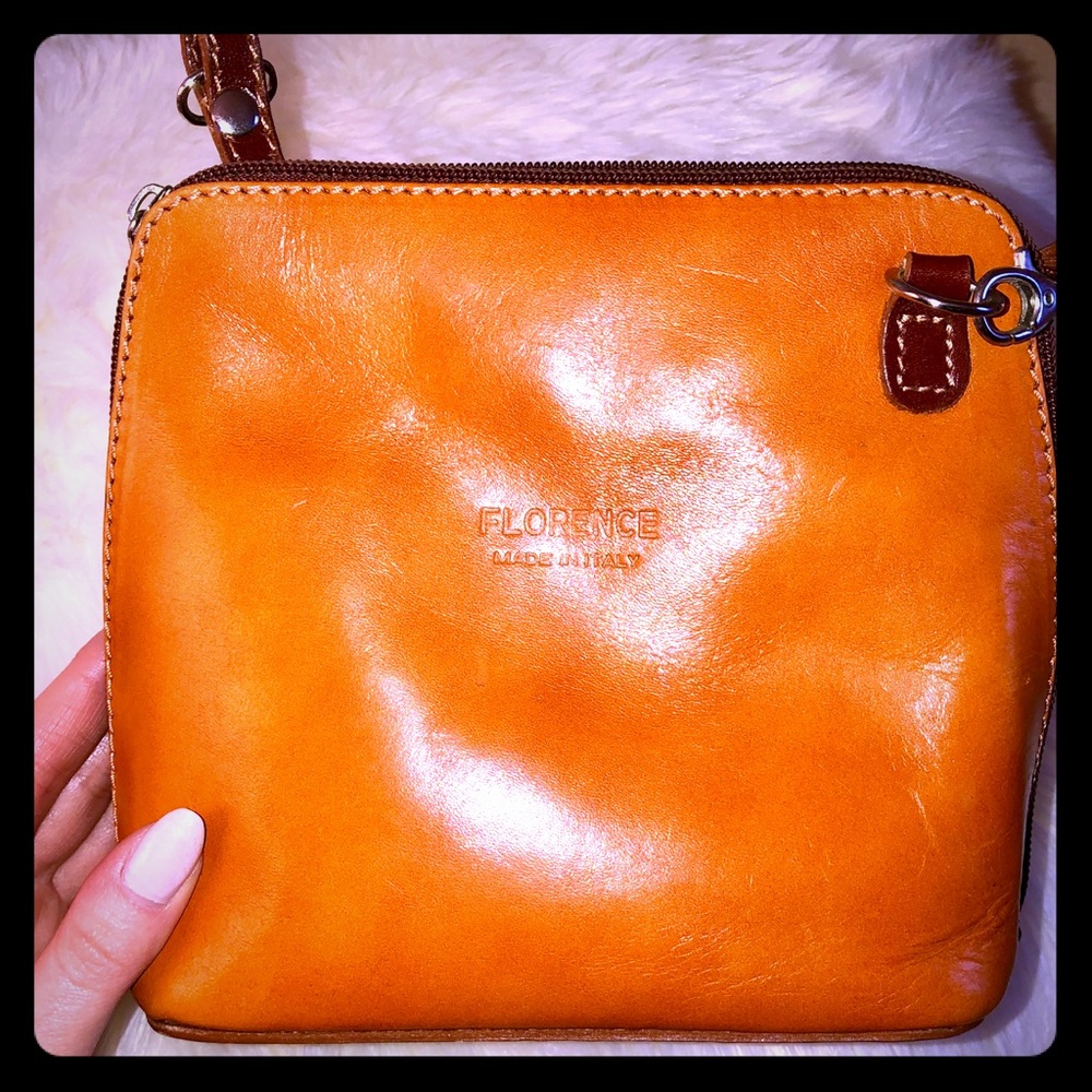 Genuine leather handbag made in Italy